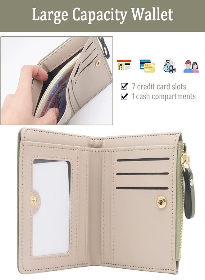 GUSTAVE® Green Stylish & Cute Mini Animals Embroidery Billfold Purse Short Wallet with Card Holder for Girls & Women Gift - Image 3